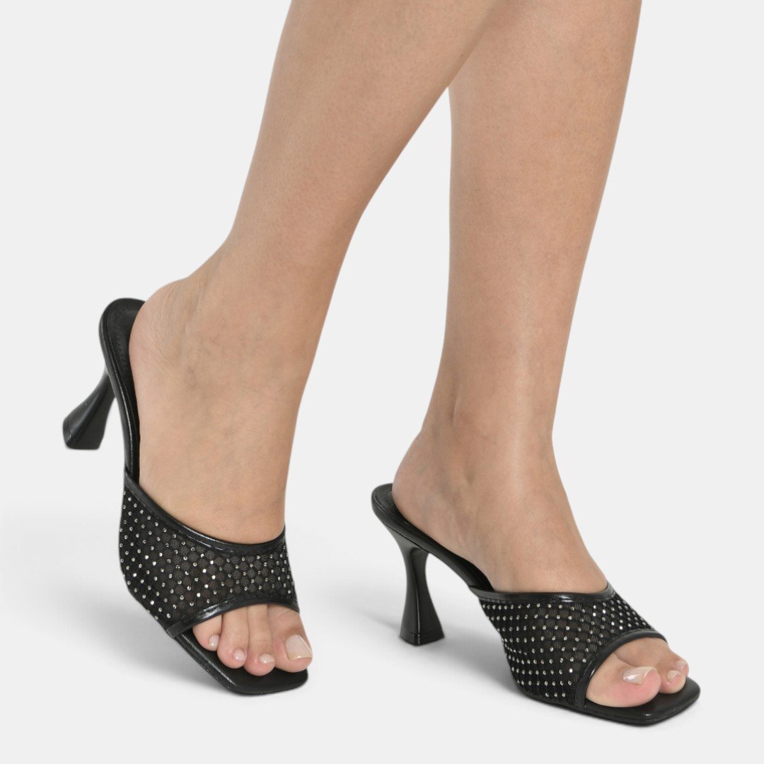 Tamanco Via Marte Feminino Telinha Preto Preto 3