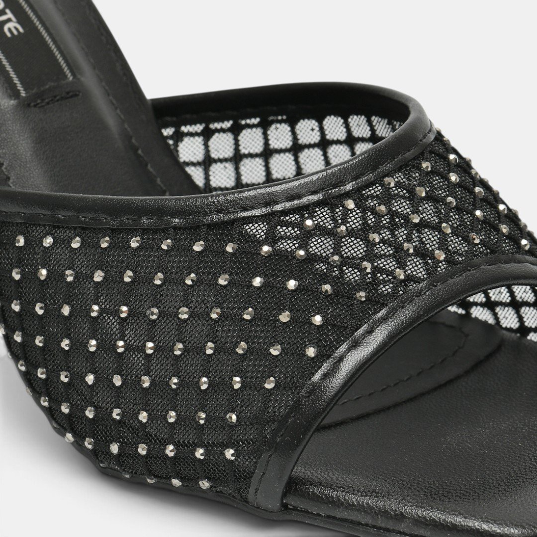 Tamanco Via Marte Feminino Telinha Preto Preto 5