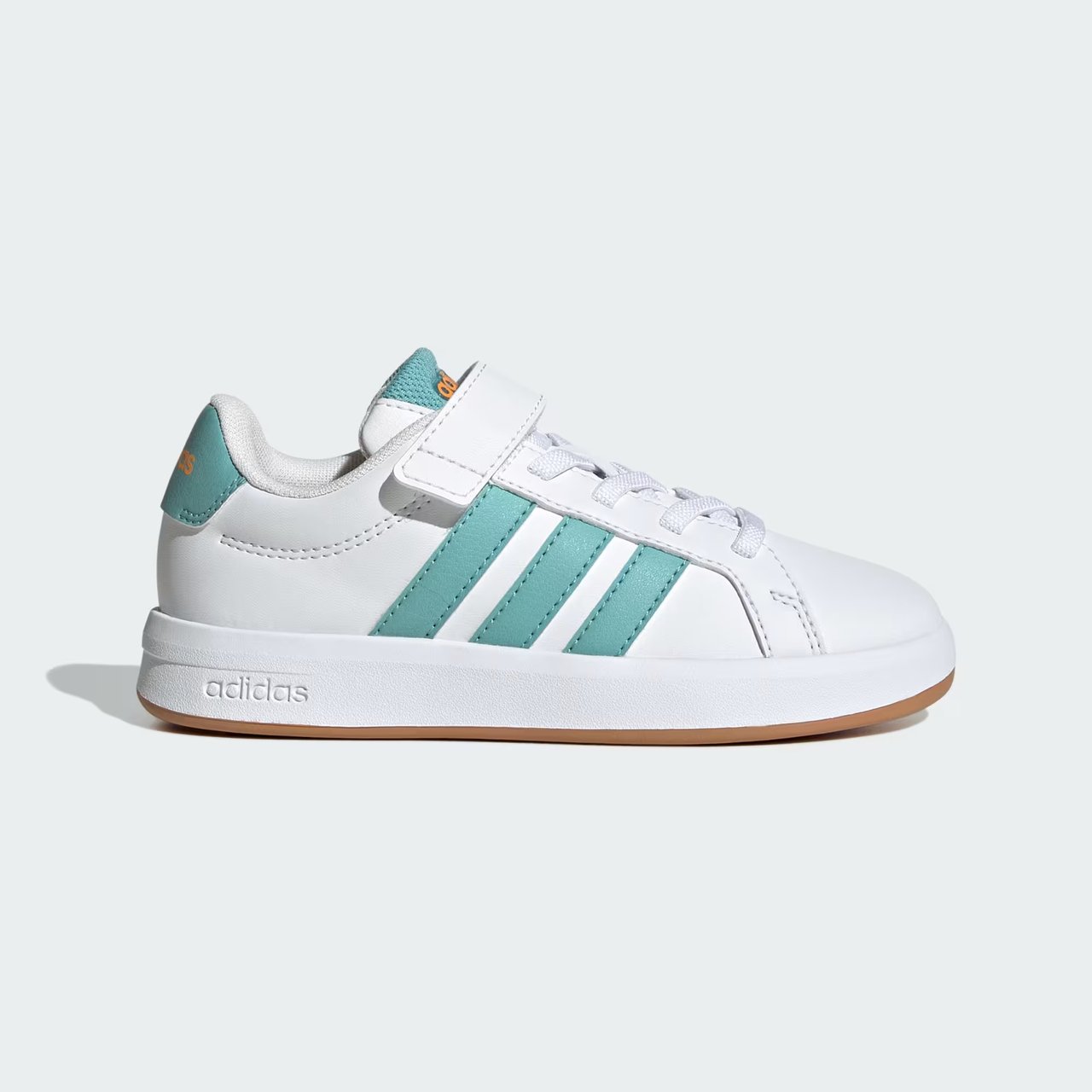 Tênis Adidas Grand Court 3.0 Infantil Branco com Verde