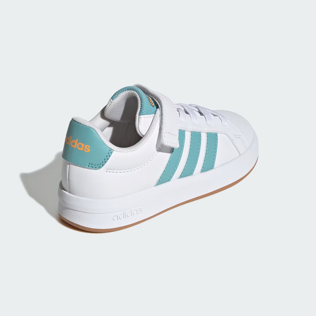 Tênis Adidas Grand Court 3.0 Infantil Branco com Verde Branco 5