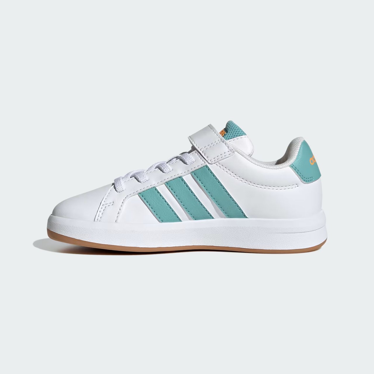 Tênis Adidas Grand Court 3.0 Infantil Branco com Verde Branco 6