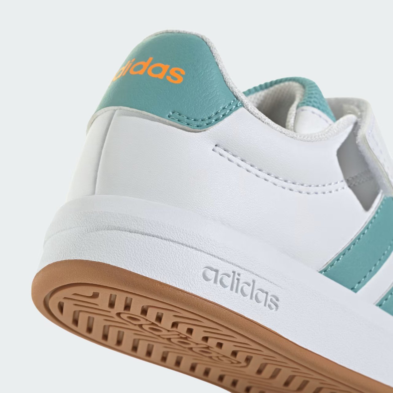 Tênis Adidas Grand Court 3.0 Infantil Branco com Verde Branco 8