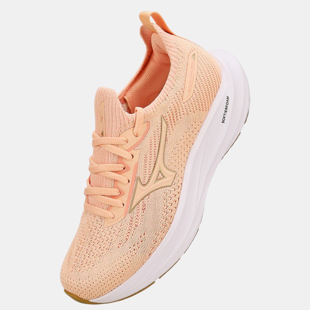 Tênis Mizuno Cool Ride 4 Infantil Rosa Rosa 2