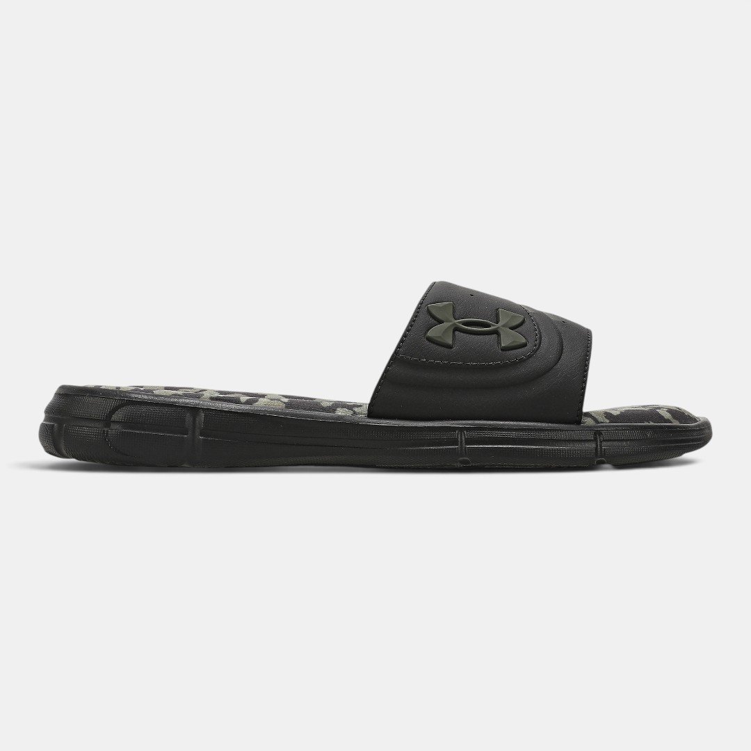 Chinelo Slide Under Armour Ignite Masculino Preto com Verde