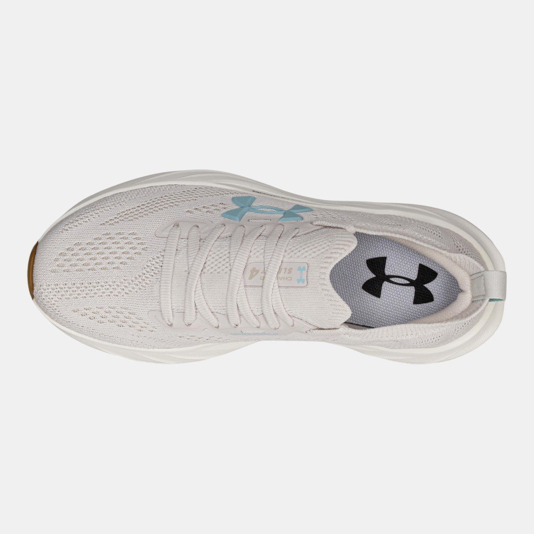 Tênis Under Armour Charged Slight 4 Off White com Azul Branco 3