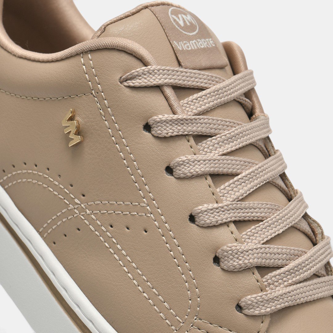Tênis Via Marte Casual Feminino Creme Branco 5