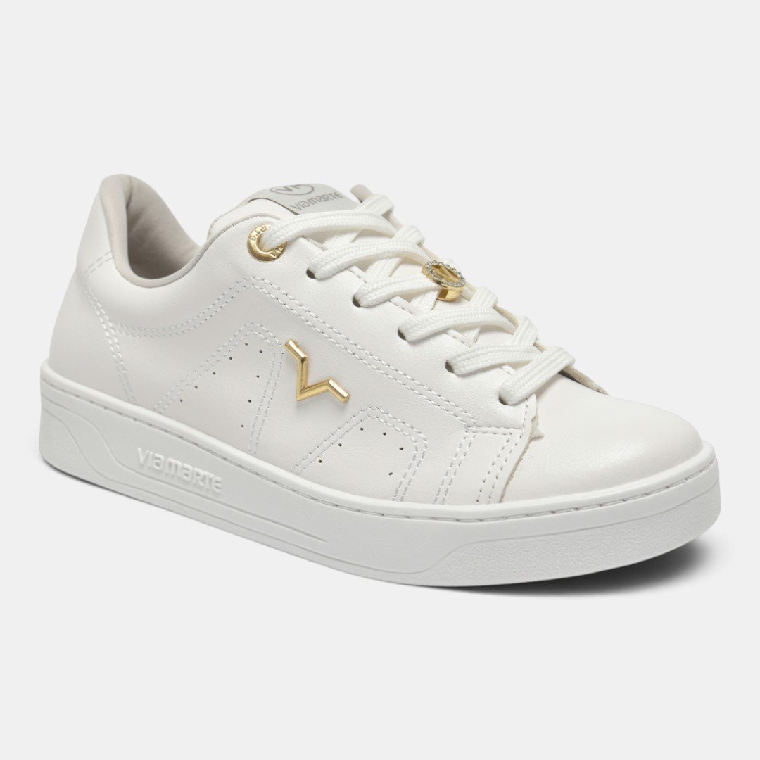Tênis Via Marte Casual Feminino Branco Branco 2