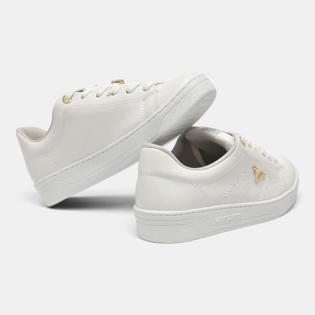 Tênis Via Marte Casual Feminino Branco Branco 3