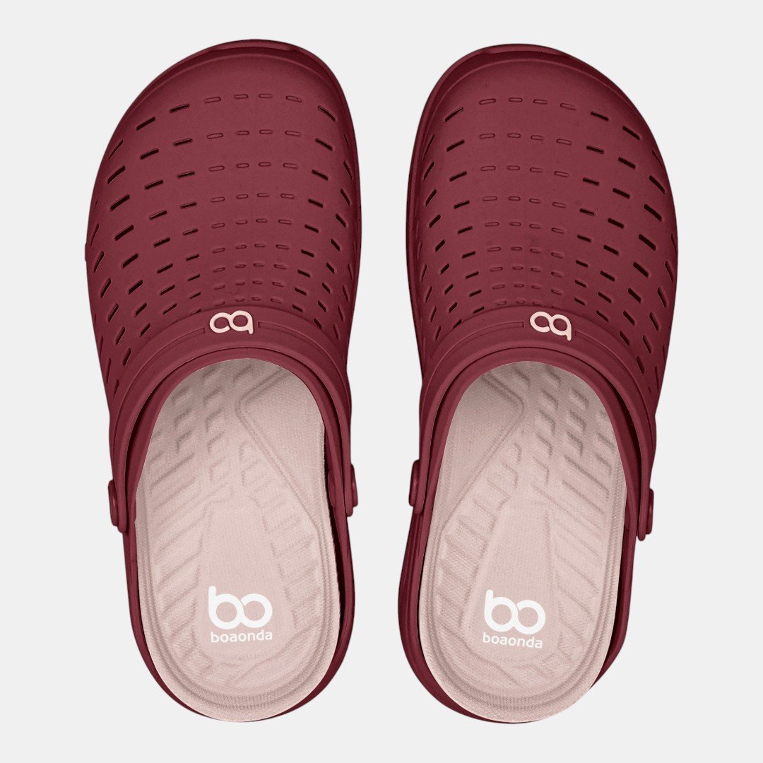 Babuche Boa Onda Kin Feminino Vinho Vermelho 2