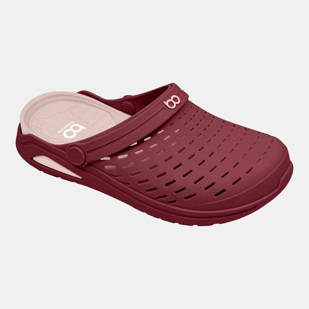 Babuche Boa Onda Kin Feminino Vinho Vermelho 4