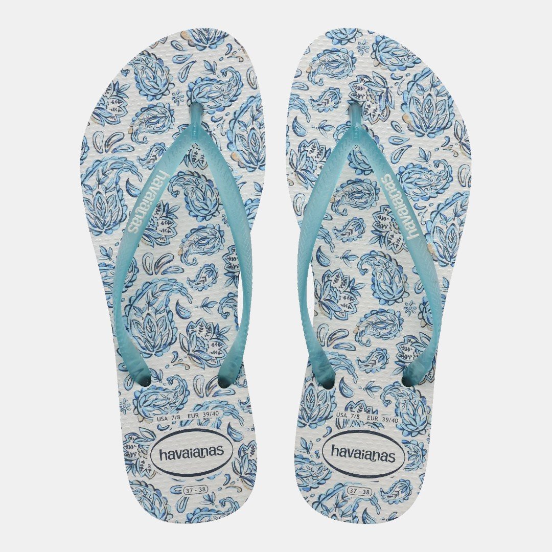 Chinelo Havaianas Slim Daydream Branco