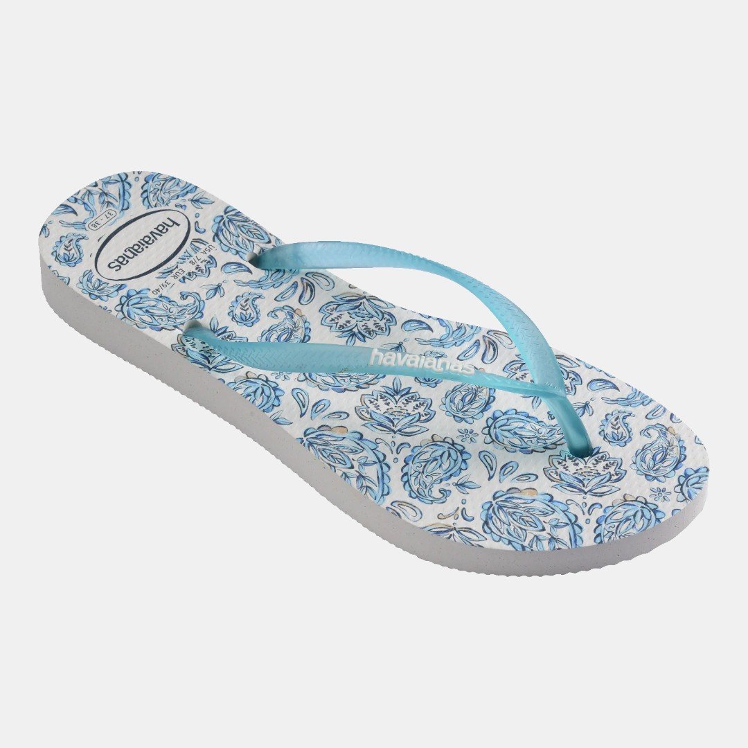 Chinelo Havaianas Slim Daydream Branco Branco 2