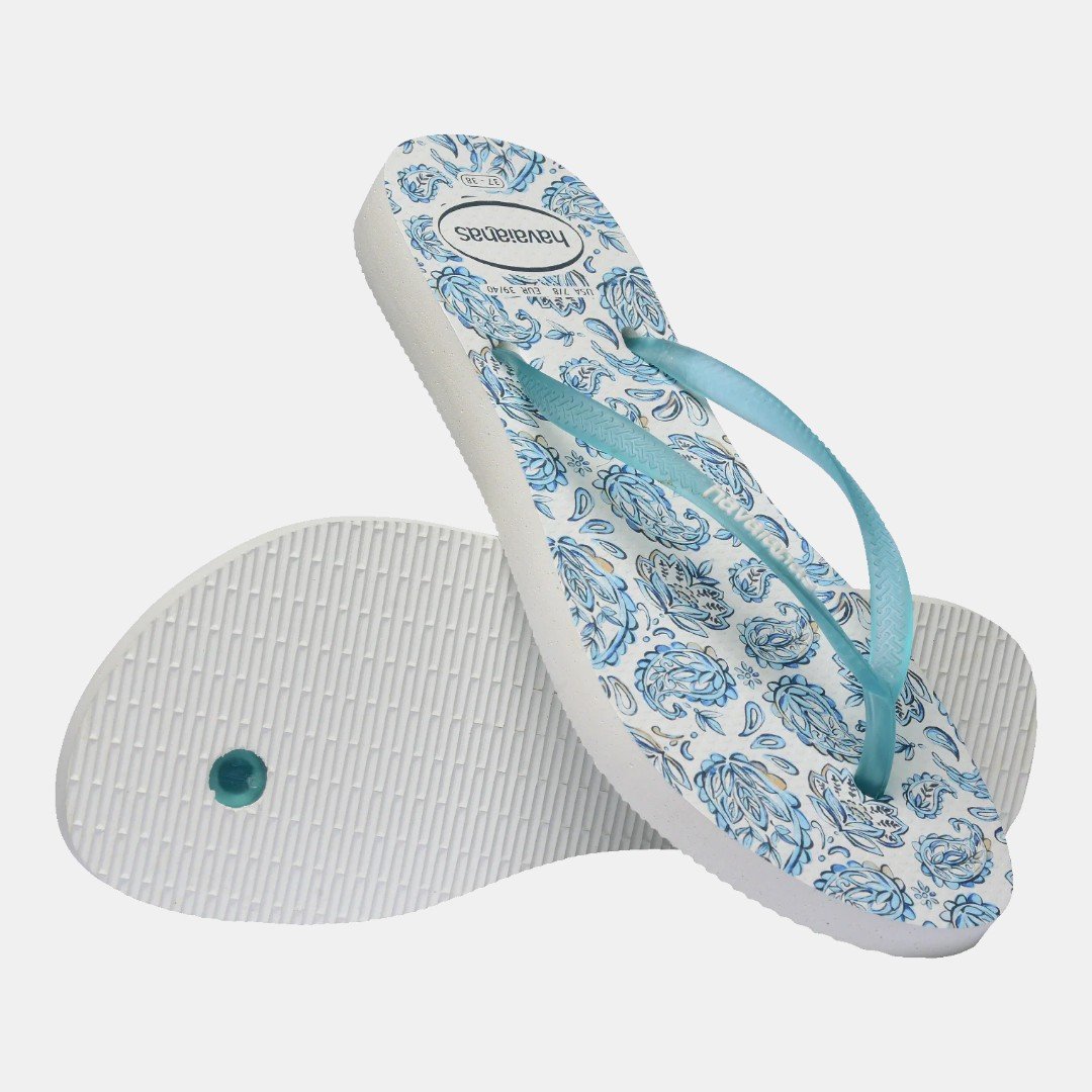 Chinelo Havaianas Slim Daydream Branco Branco 3