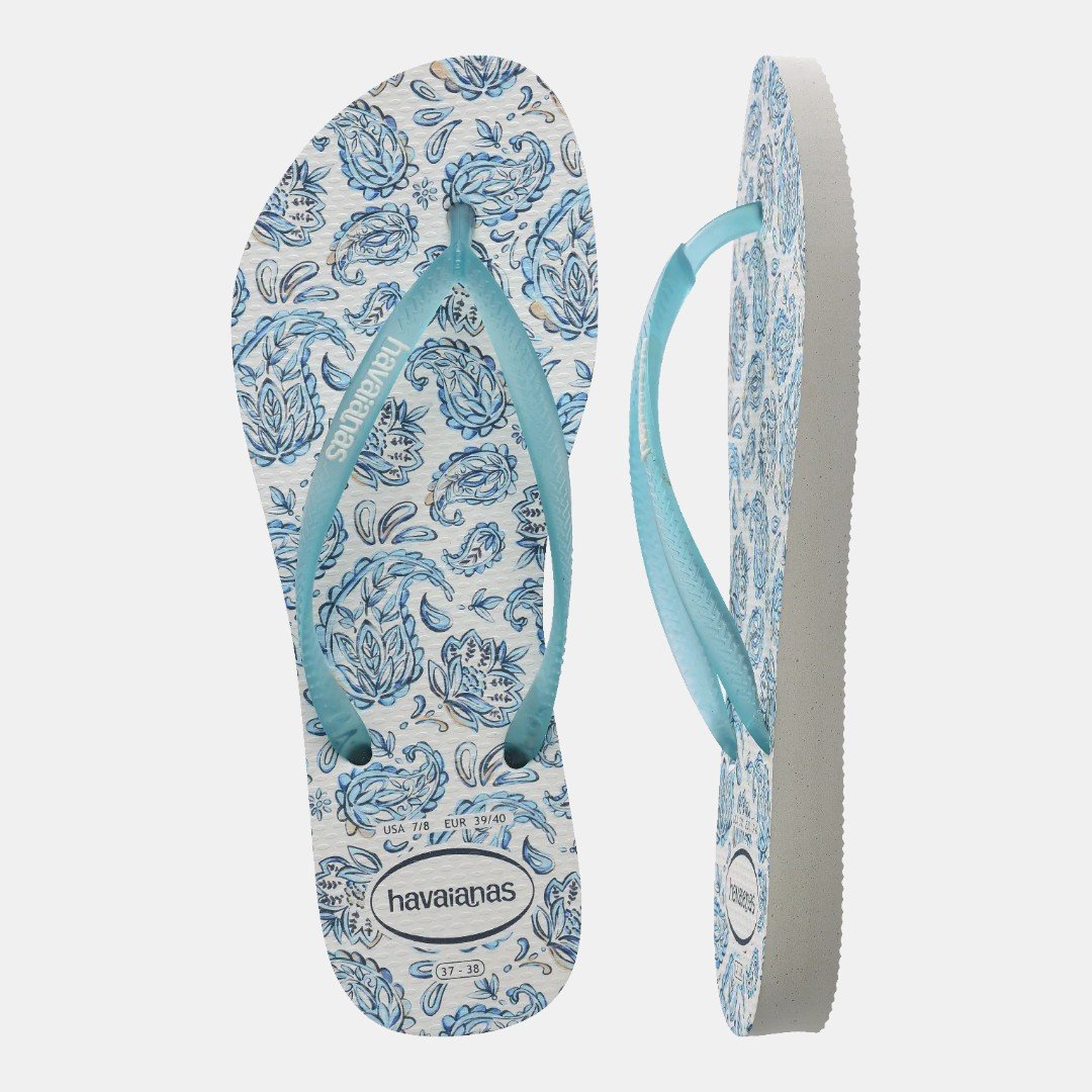 Chinelo Havaianas Slim Daydream Branco Branco 5