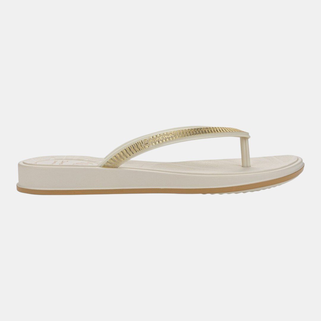 Chinelo Ipanema Shine Feminino Off White Branco 2