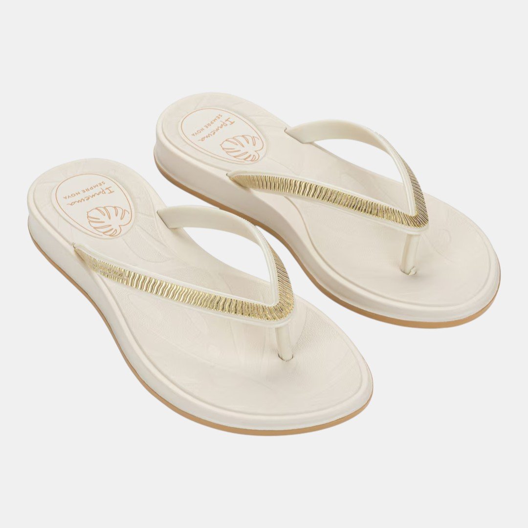 Chinelo Ipanema Shine Feminino Off White Branco 3