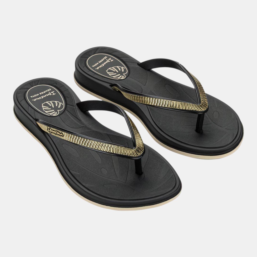 Chinelo Ipanema Shine Feminino Preto Preto 4
