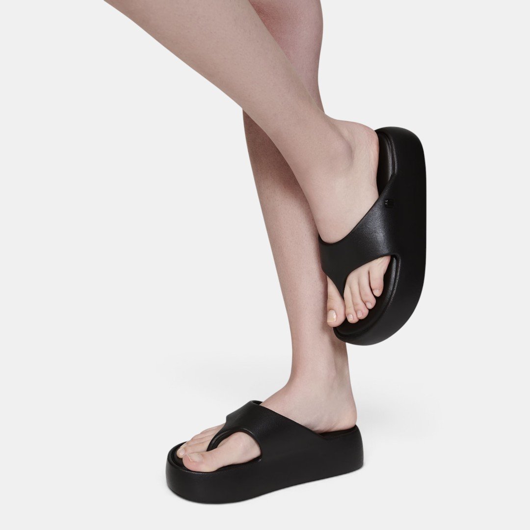 Tamanco Melissa Free Platform Thong Preto Preto 3