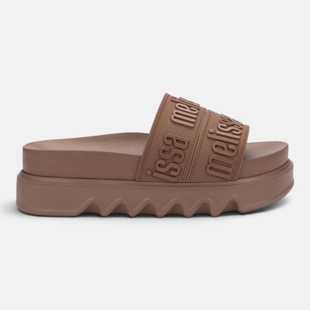Tamanco Melissa Cozy Slide M-Lover Bold Platform Marrom