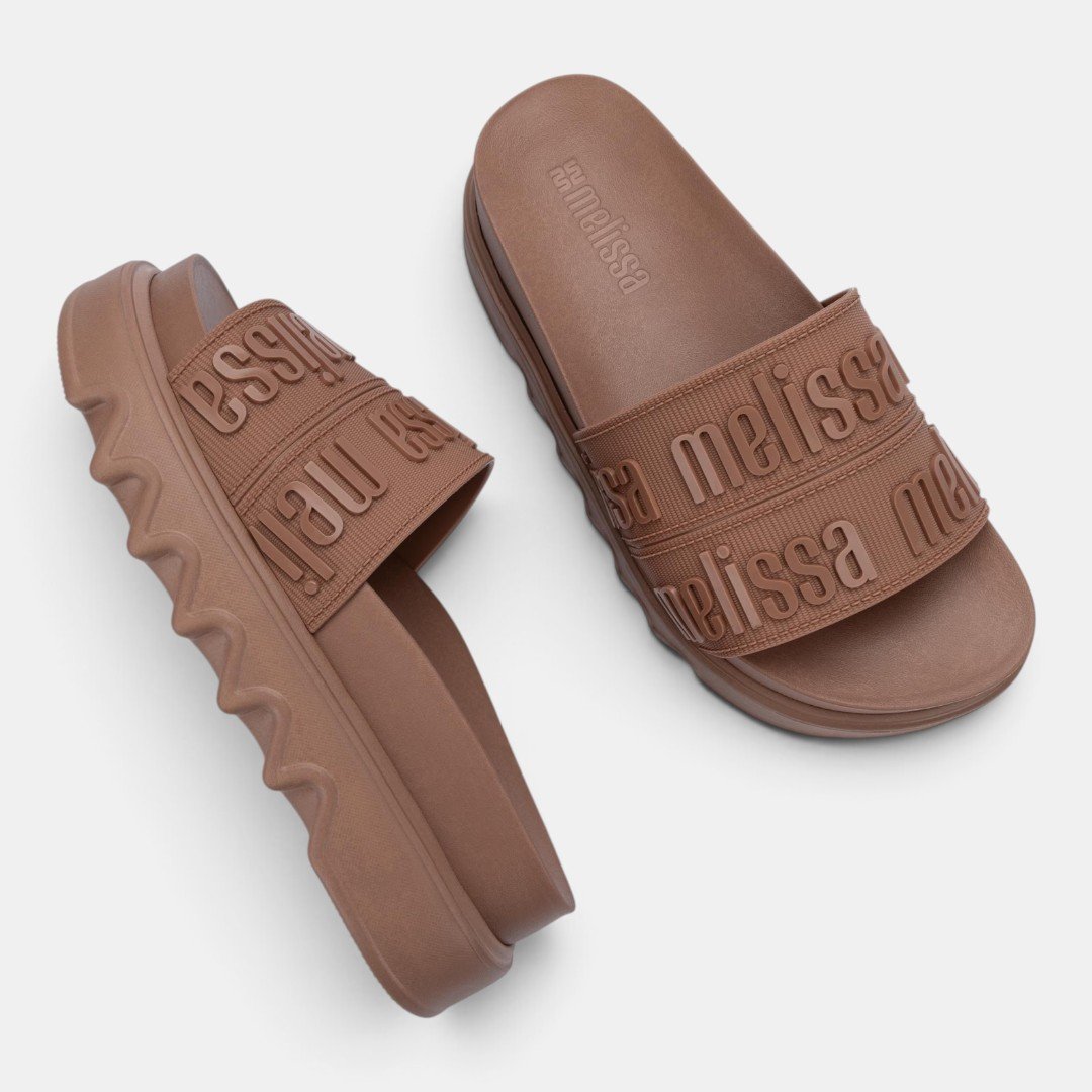 Tamanco Melissa Cozy Slide M-Lover Bold Platform Marrom Marrom 2