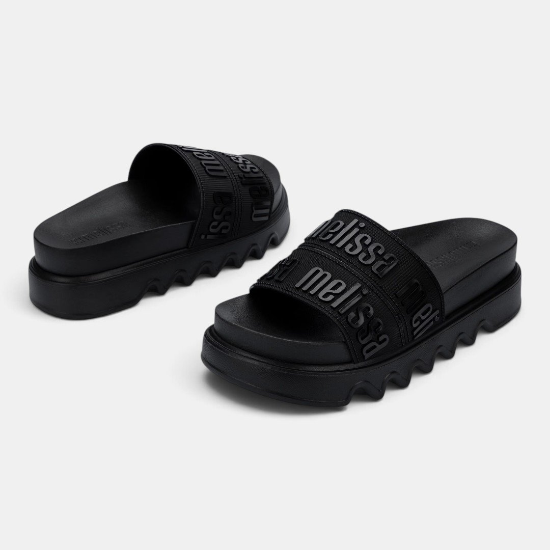 Tamanco Melissa Cozy Slide M-Lover Bold Platform Preto Preto 3