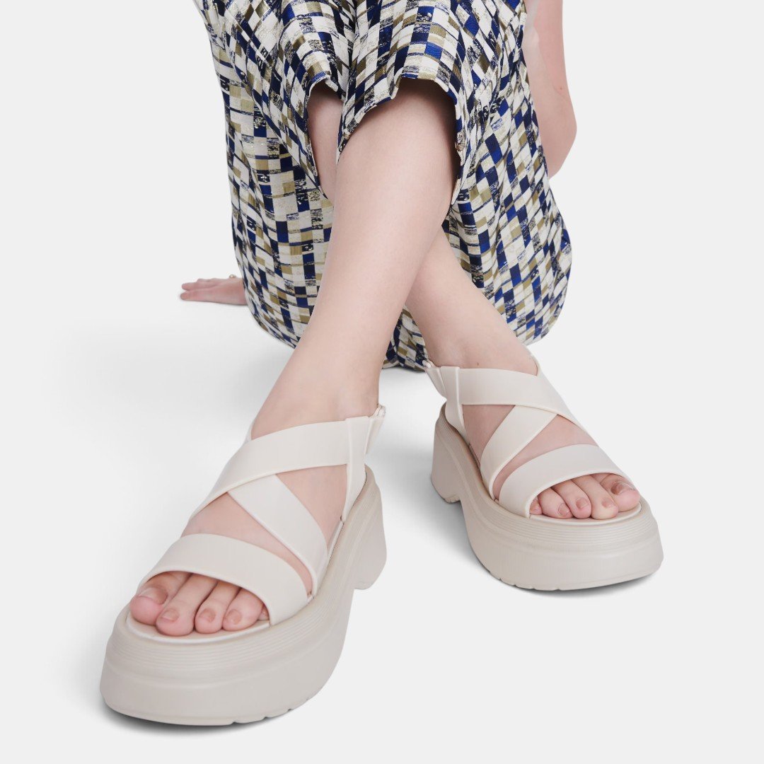 Sandália Melissa Stand Platform Bege Bege 2