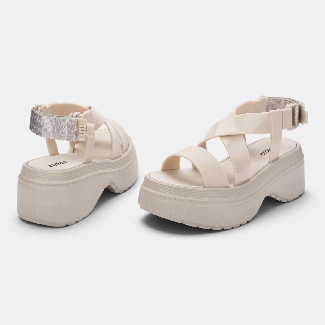 Sandália Melissa Stand Platform Bege Bege 3