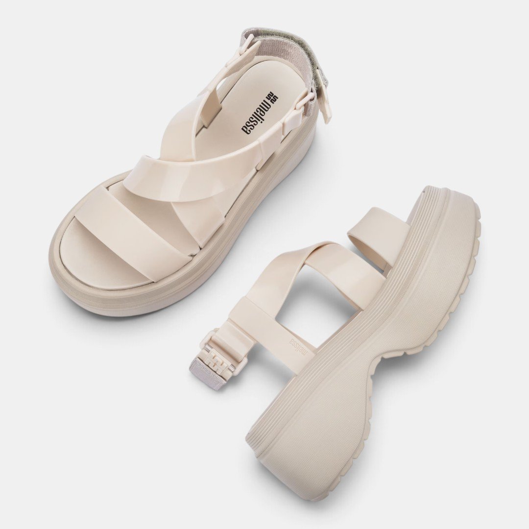 Sandália Melissa Stand Platform Bege Bege 4