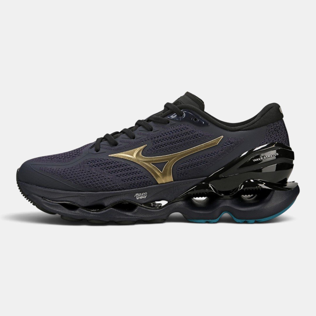 Tênis Mizuno Wave Stratos 4 Azul Marinho