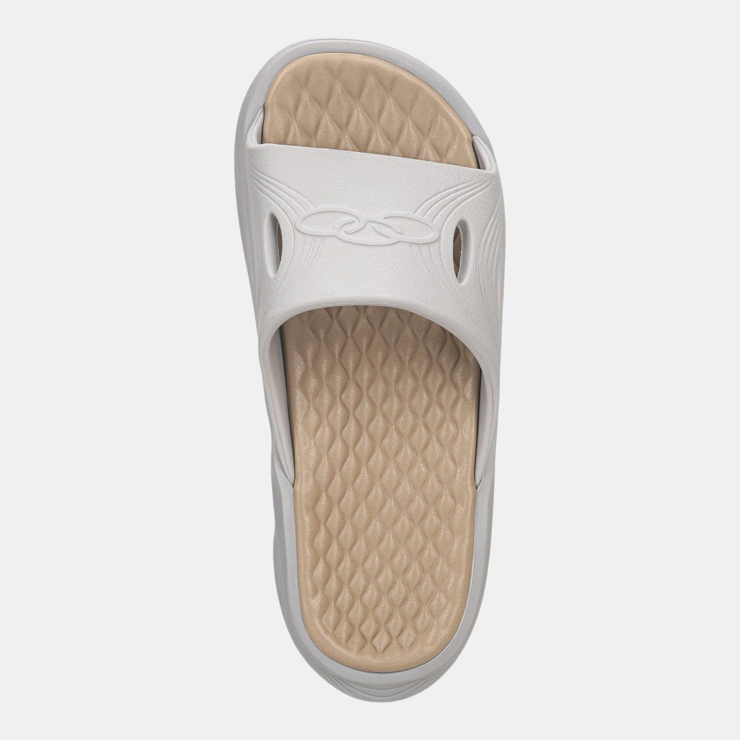 Chinelo Olympikus Pós Corre Cinza Branco 4