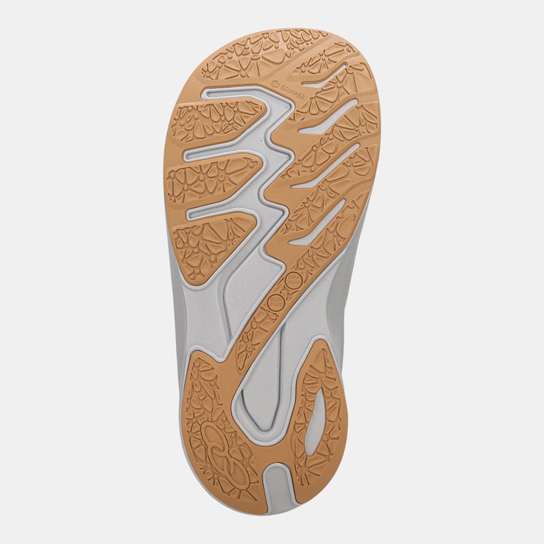 Chinelo Olympikus Pós Corre Cinza Branco 5
