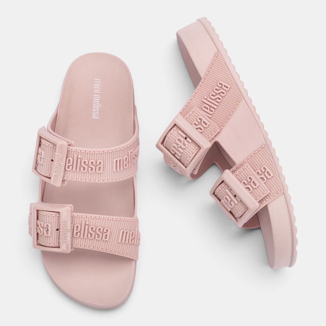 Chinelo Mini Melissa Cozy Slide M-Lover Infantil Rosa Rosa 2