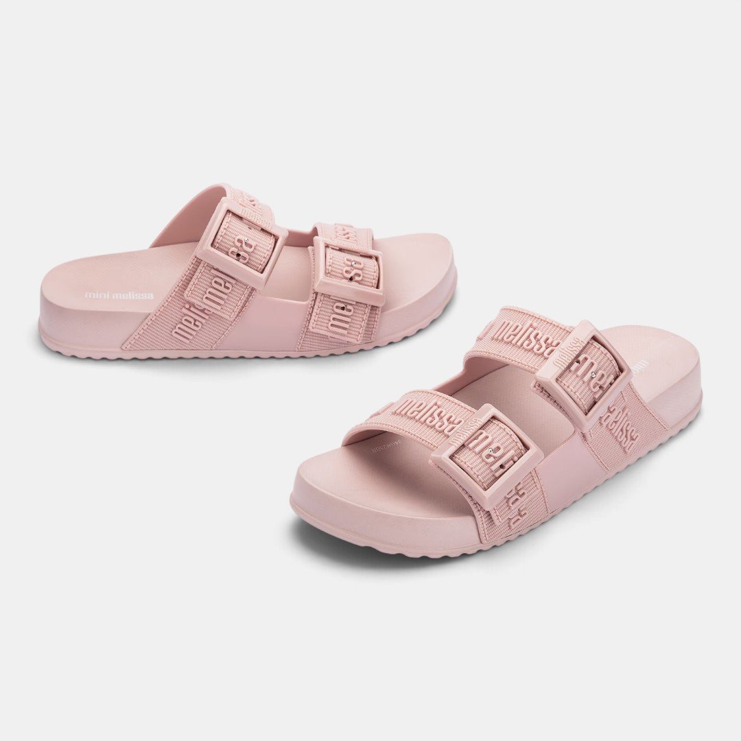 Chinelo Mini Melissa Cozy Slide M-Lover Infantil Rosa Rosa 3