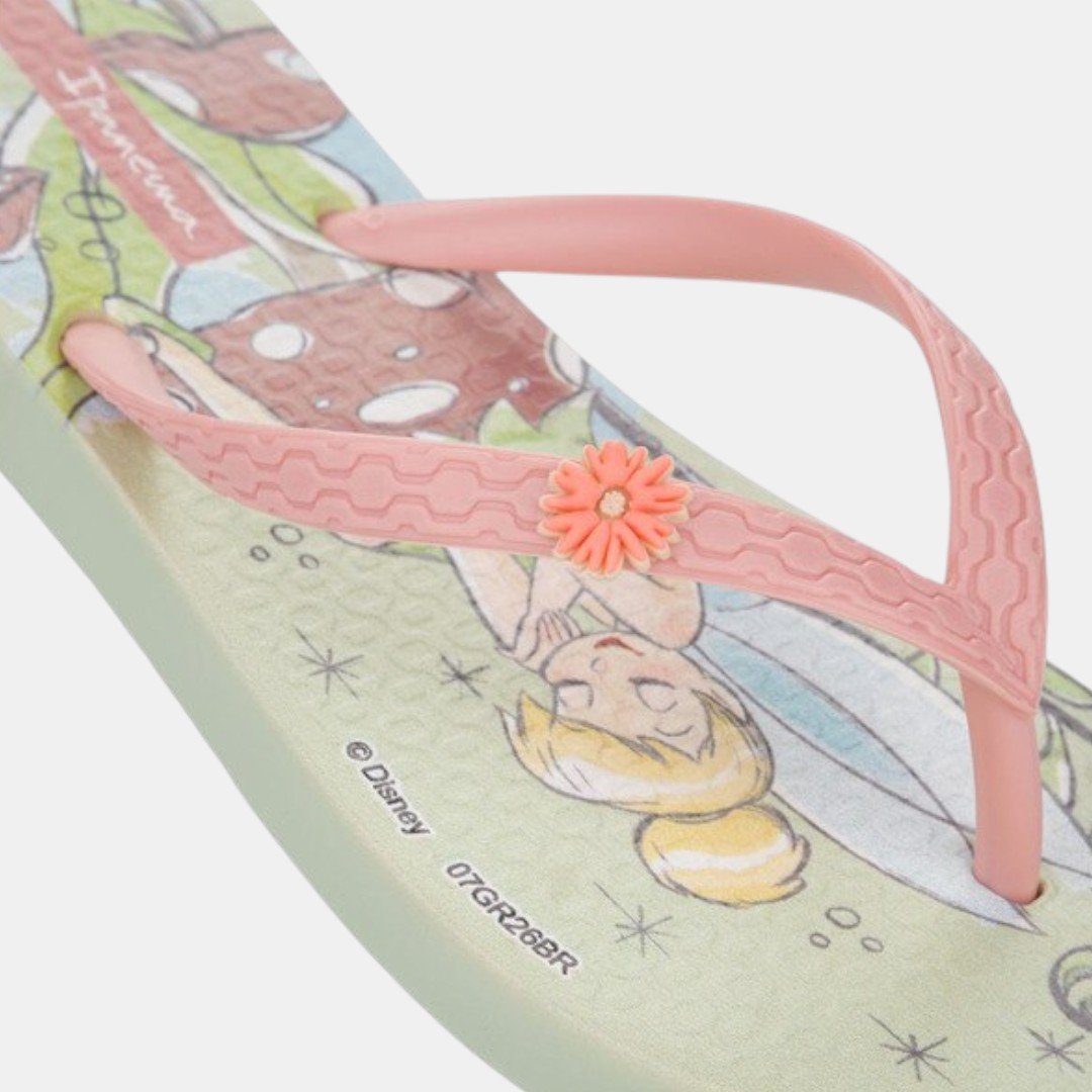 Chinelo Ipanema Disney Happy Tinker Bell Verde Verde 4