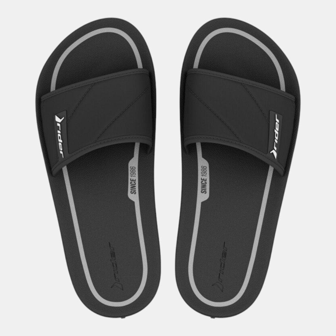 Chinelo Rider Slide Infantil Street Preto Preto 2