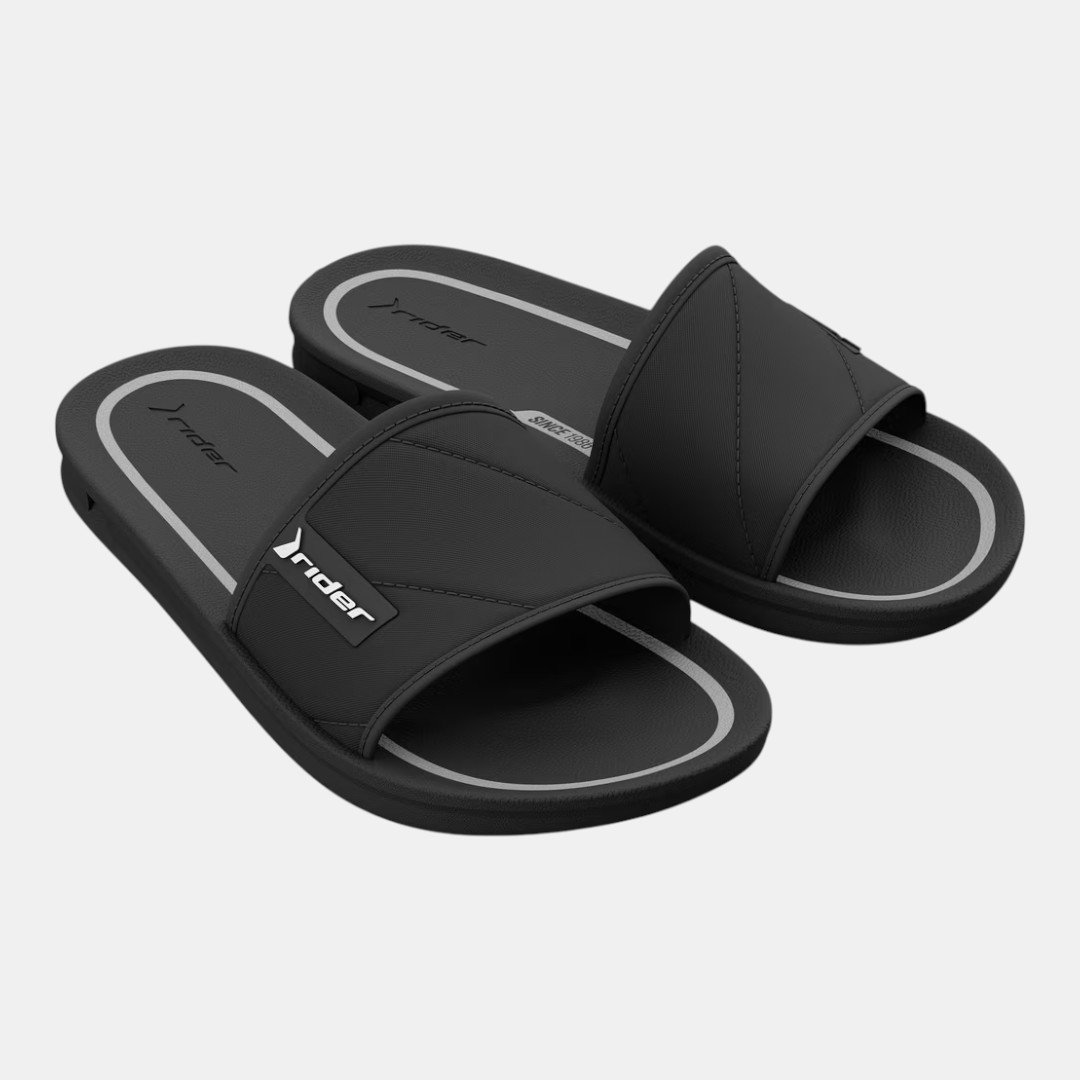 Chinelo Rider Slide Infantil Street Preto Preto 3