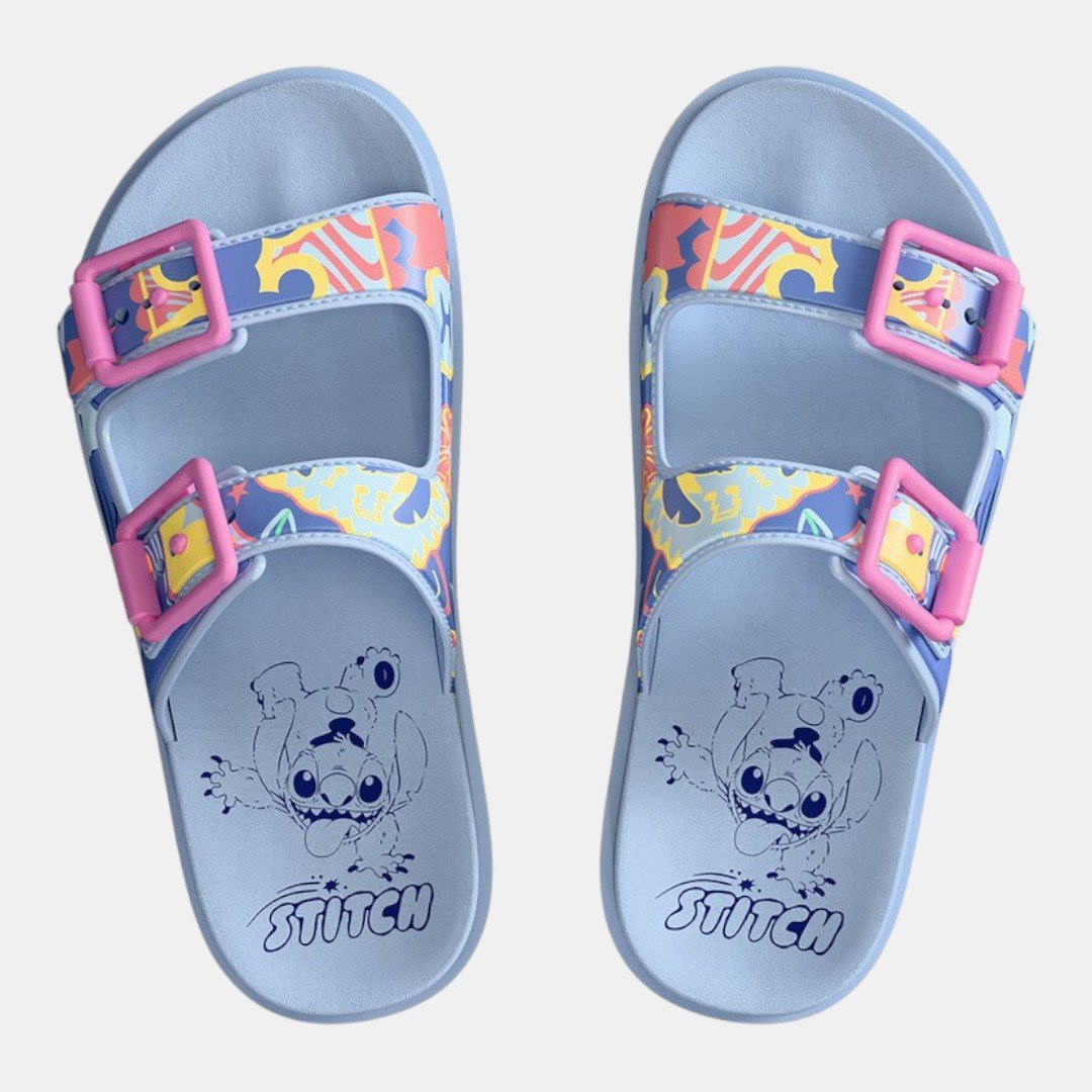 Chinelo Grendene Disney Hip Slide Infantil Stitch Azul Azul 2