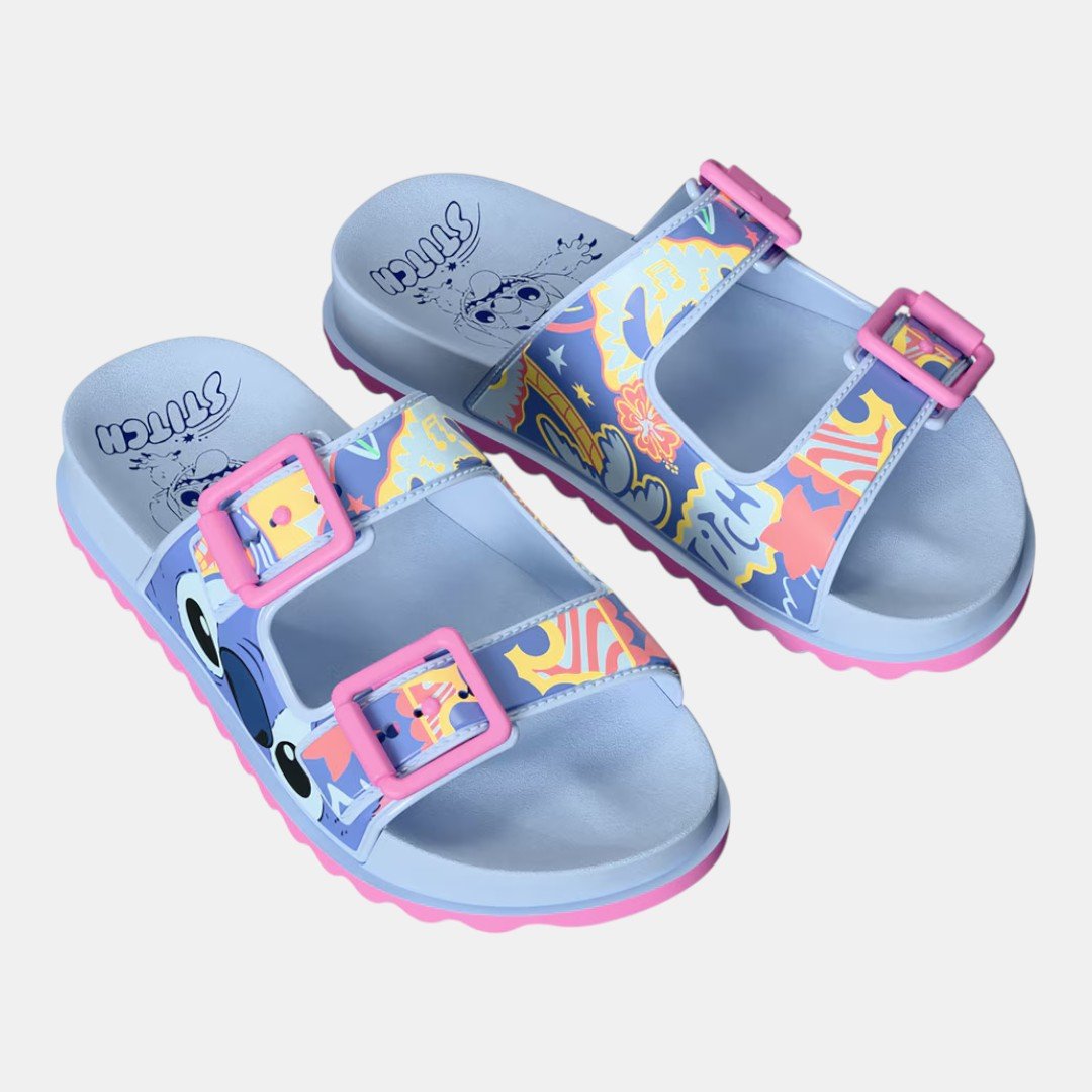 Chinelo Grendene Disney Hip Slide Infantil Stitch Azul Azul 3
