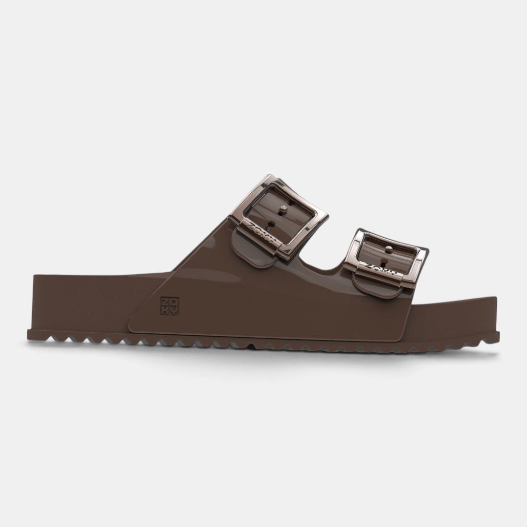 Chinelo Zaxy Partner III Feminino Marrom