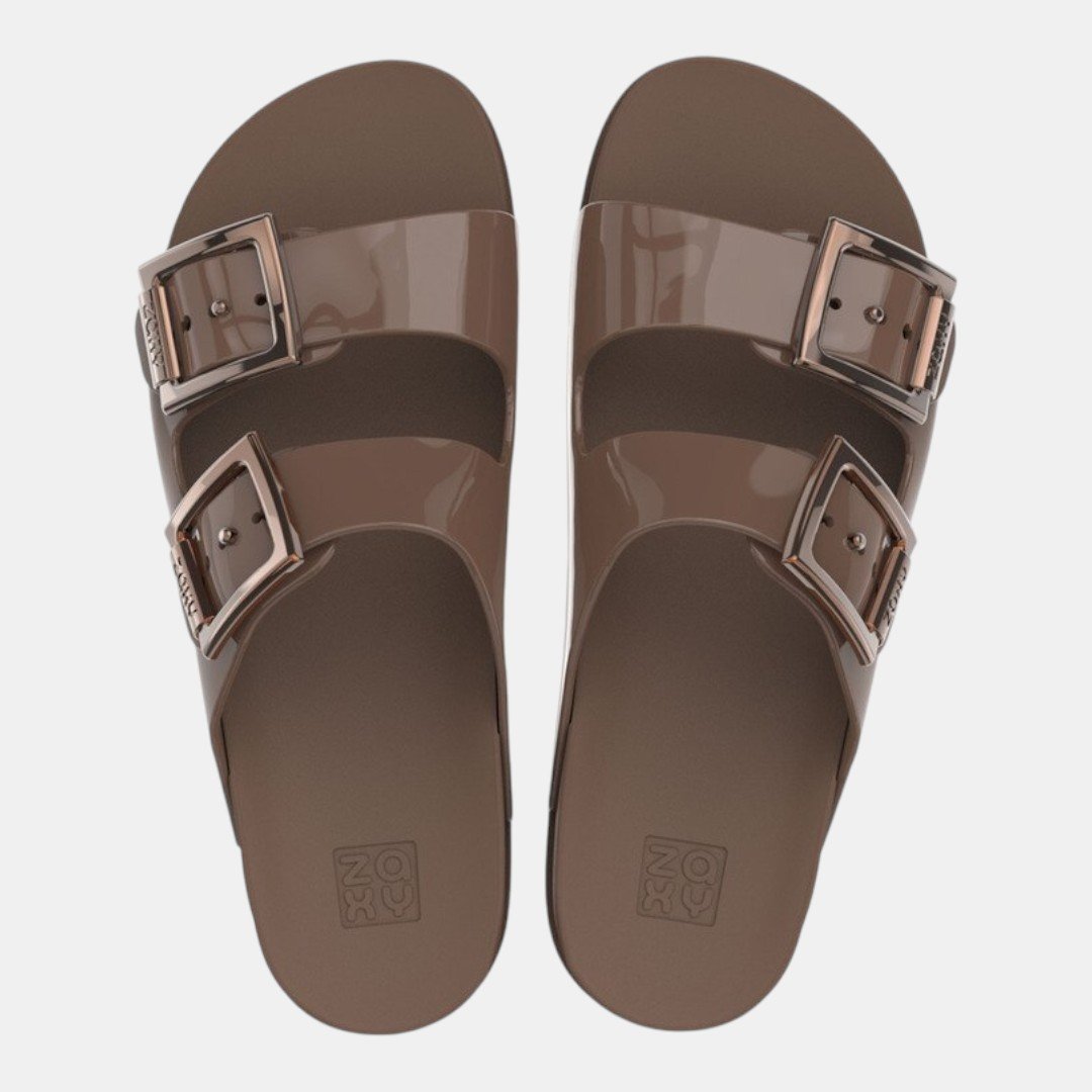Chinelo Zaxy Partner III Feminino Marrom Marrom 2