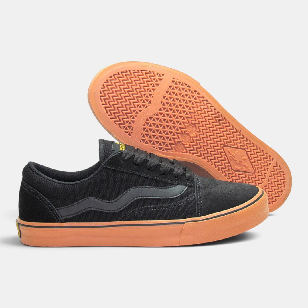 Tênis Mad Rats Old School Preto com Sola Crepe Preto 3