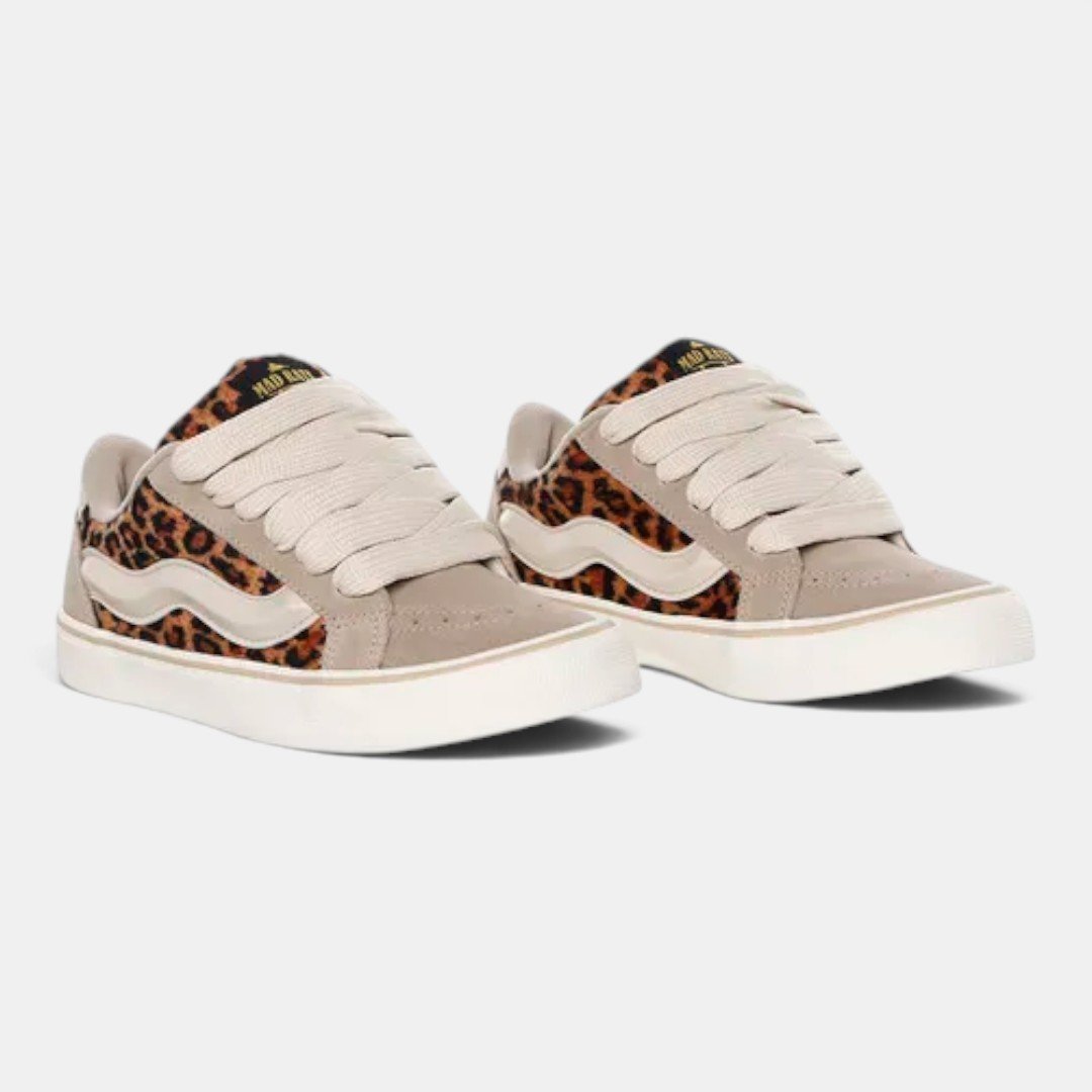 Tênis Mad Rats Mr Bulky Classic 90 Areia com Onça Bege 2