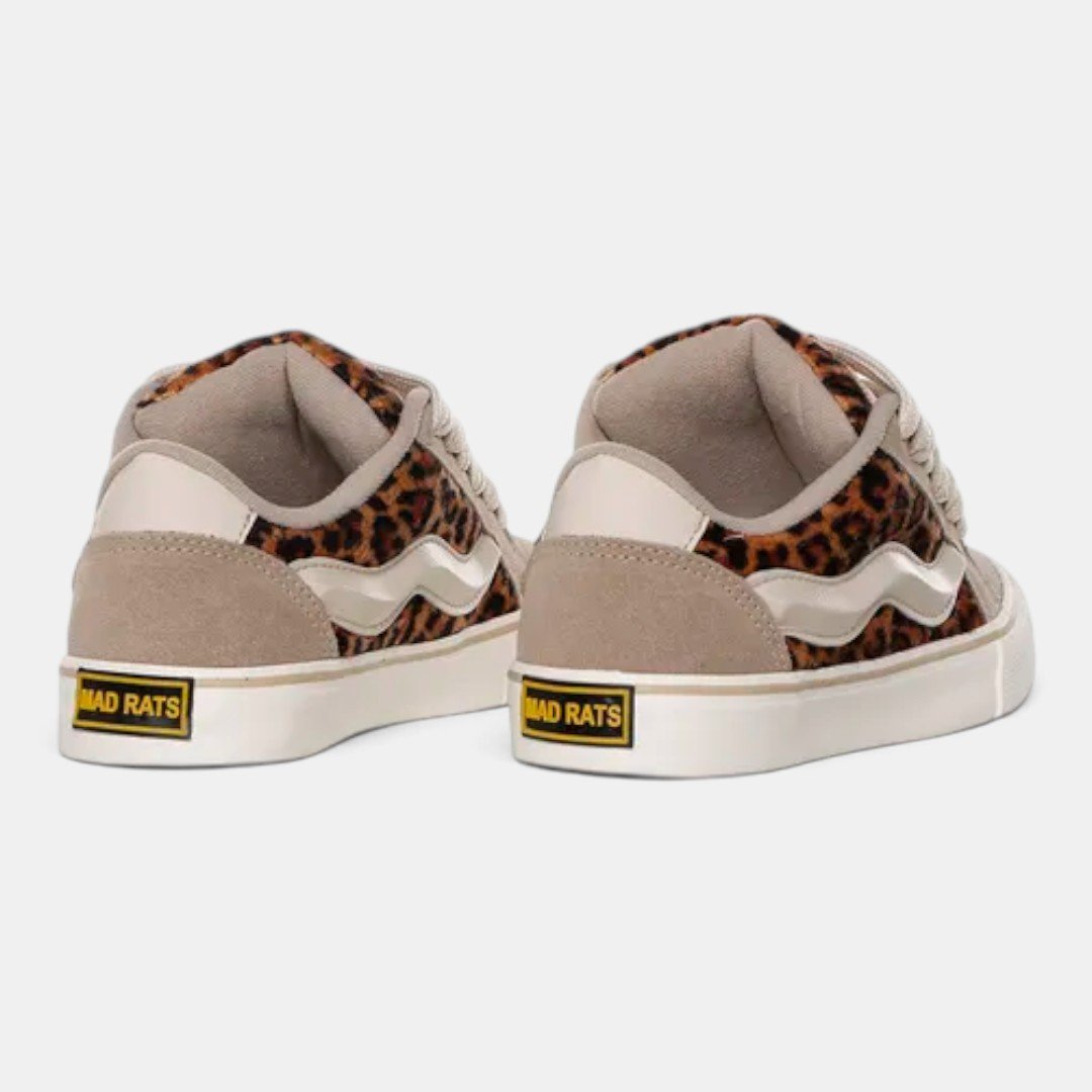 Tênis Mad Rats Mr Bulky Classic 90 Areia com Onça Bege 4