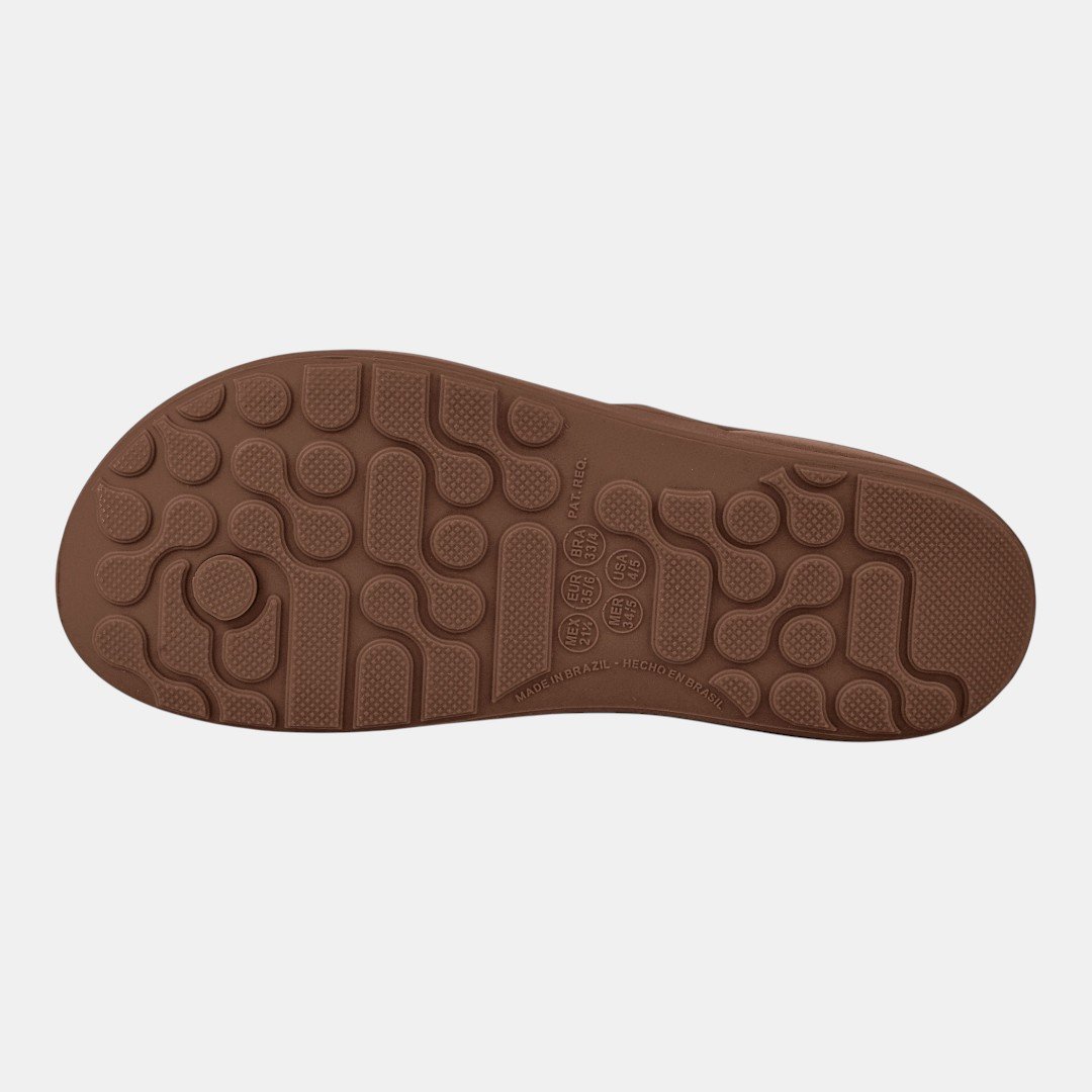 Chinelo Boa Onda Lilly Feminino Caramelo Bege 4