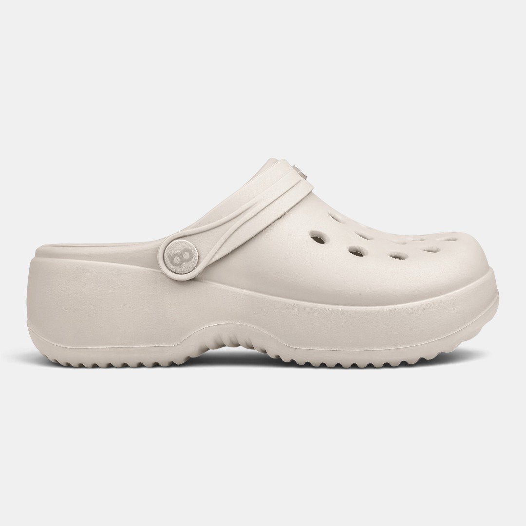 Babuche Plataforma Boa Onda Bella Feminino Off White