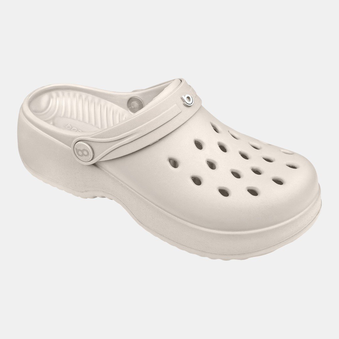Babuche Plataforma Boa Onda Bella Feminino Off White Branco 3