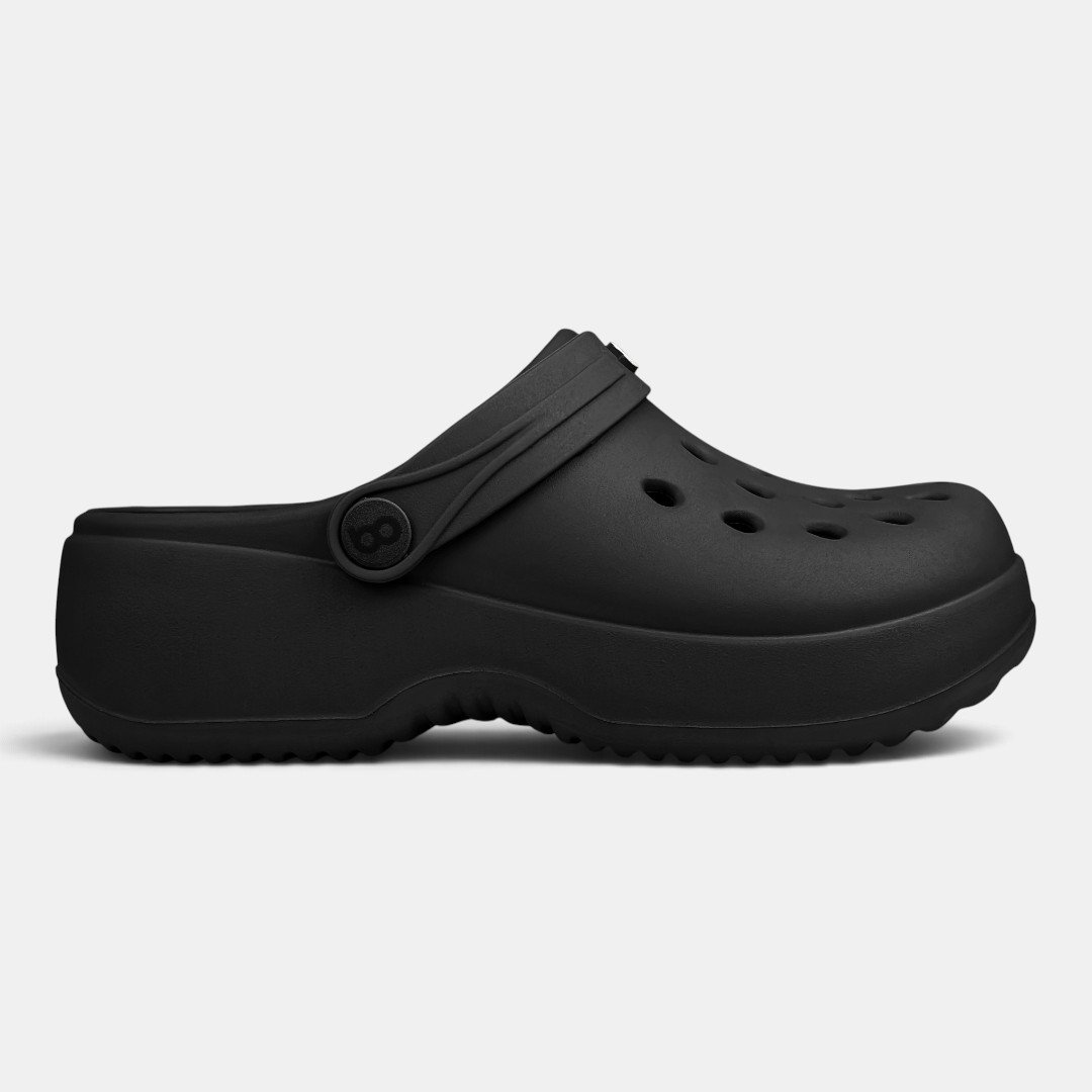Babuche Plataforma Boa Onda Bella Feminino Preto