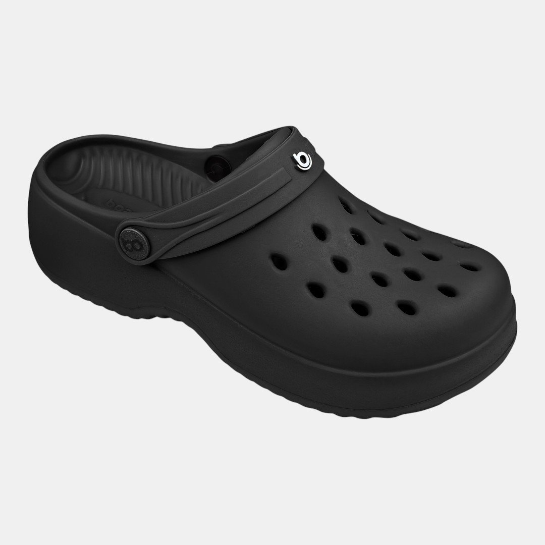Babuche Plataforma Boa Onda Bella Feminino Preto Preto 3