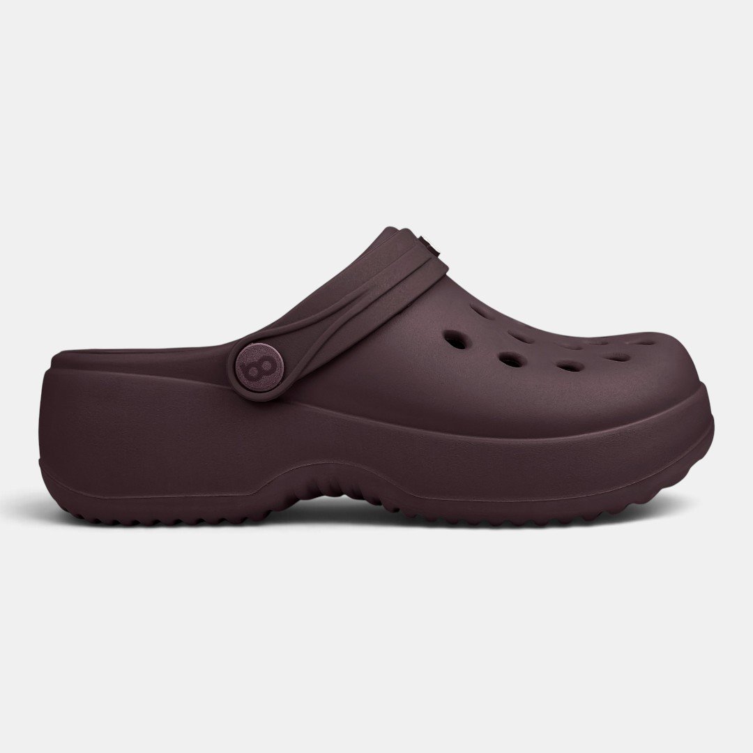 Babuche Plataforma Boa Onda Bella Feminino Roxo