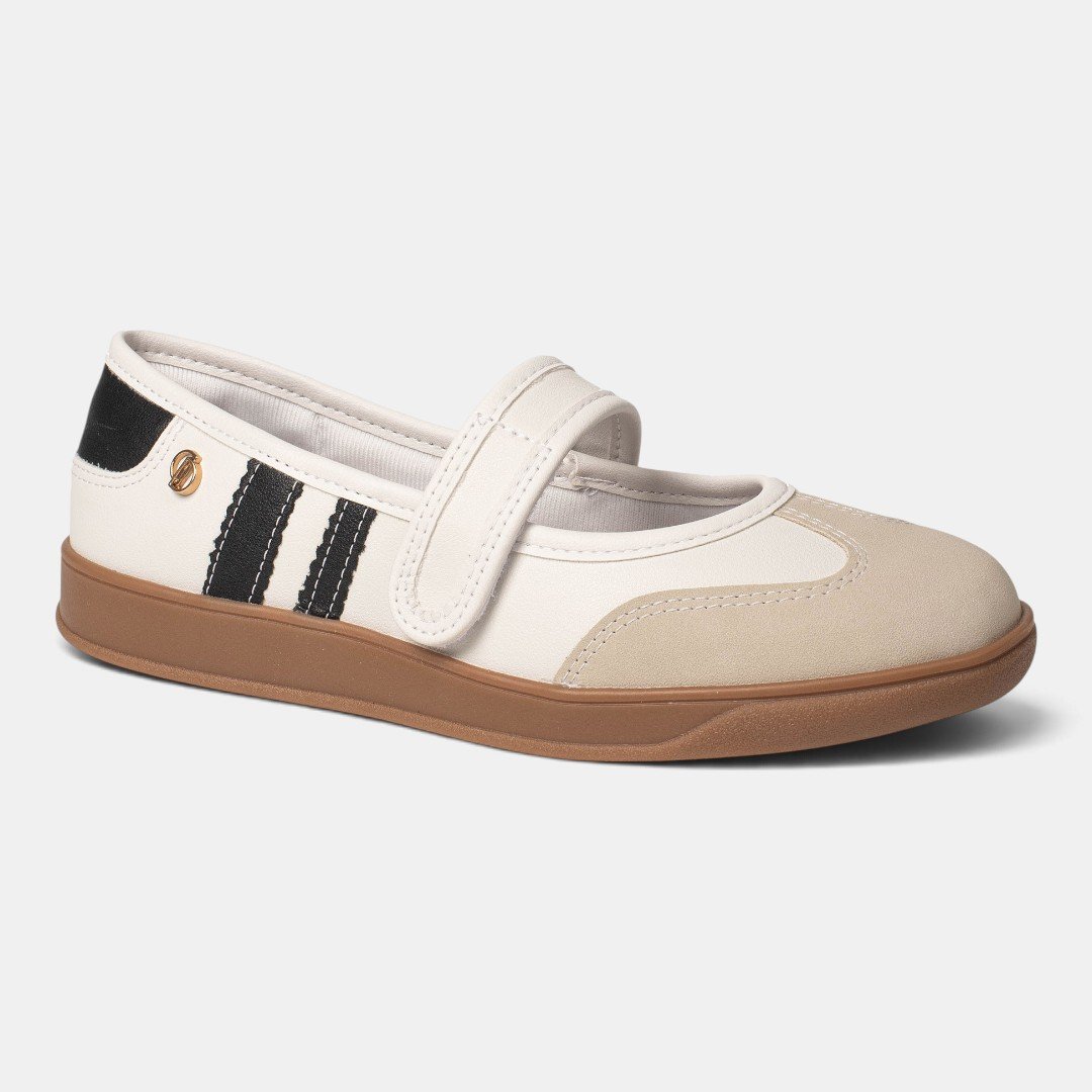 Tênis Casual Dakota Mary Jane Feminino Branco Branco 3